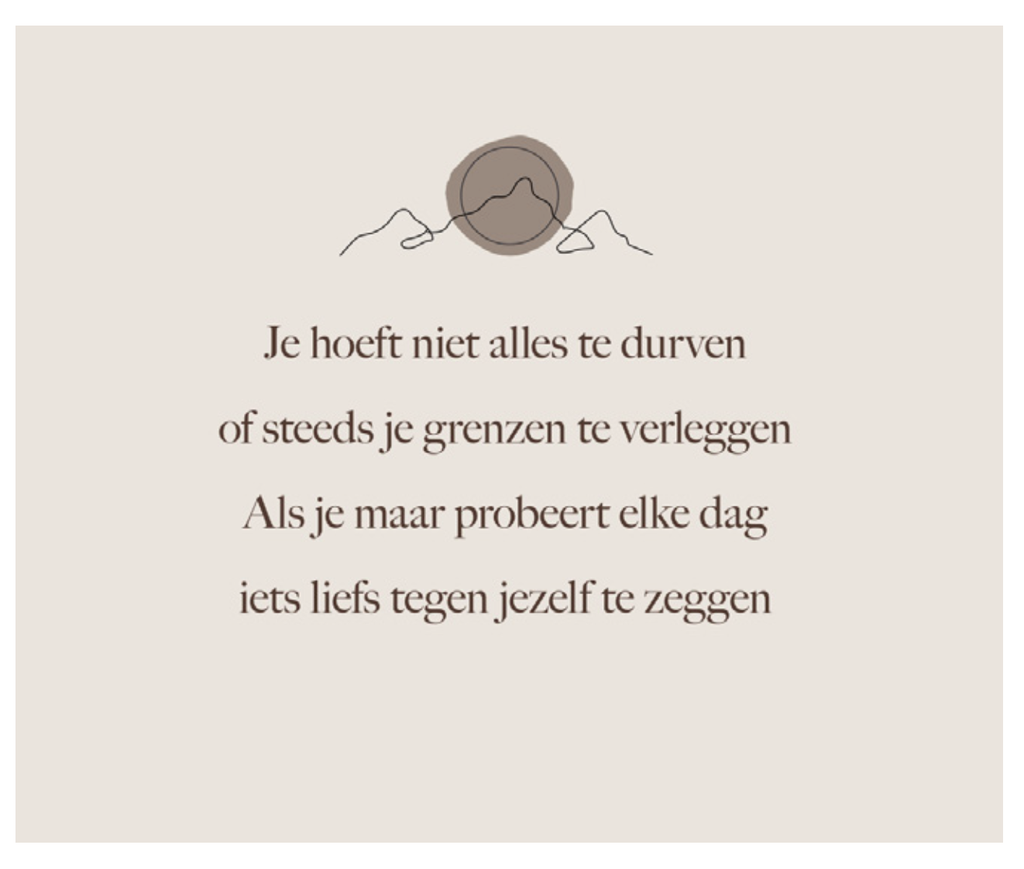 Je hoeft niet alles te durven