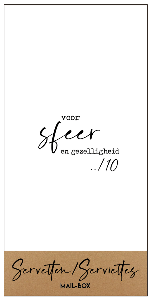 Voor sfeer en gezelligheid. ../10