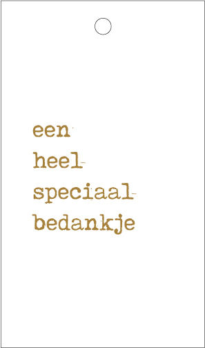 Een heel speciaal bedankje