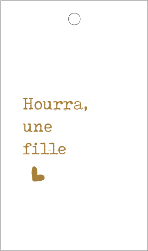 Hourra, une fille