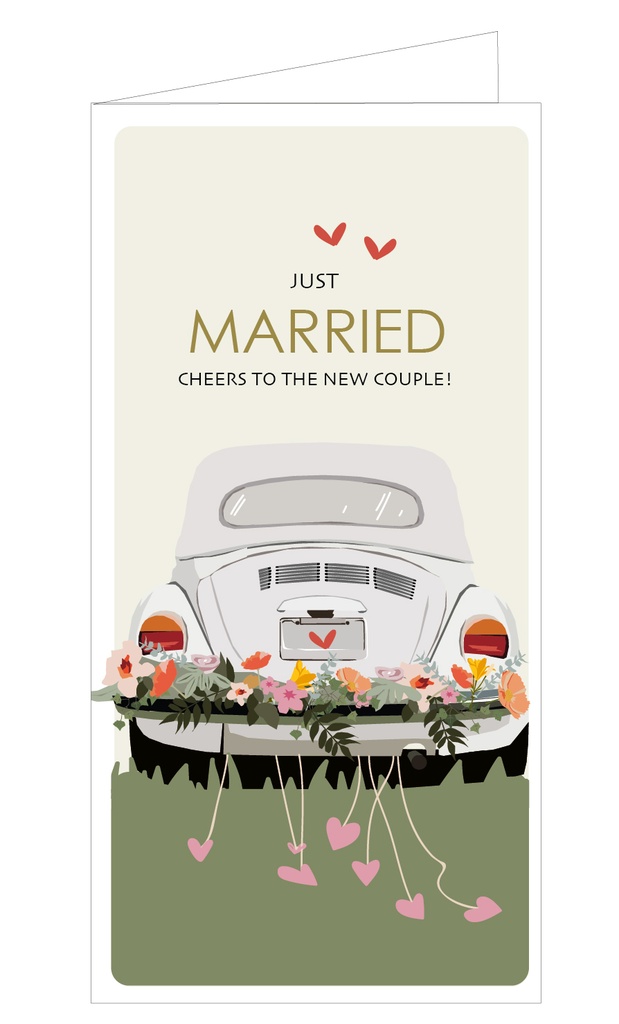 Just Married..cheers to the new couple!