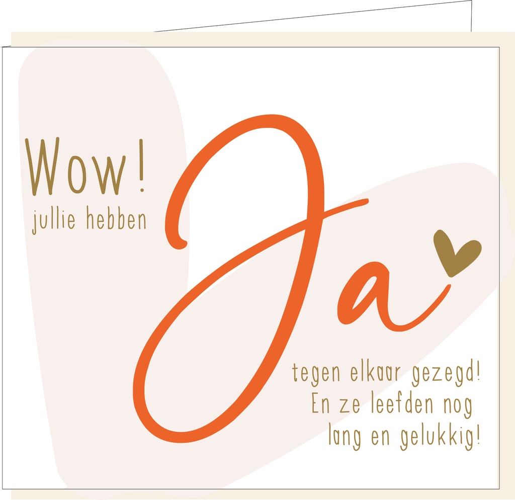 Wow! Jullie hebben ja gezegd tegen elkaar!