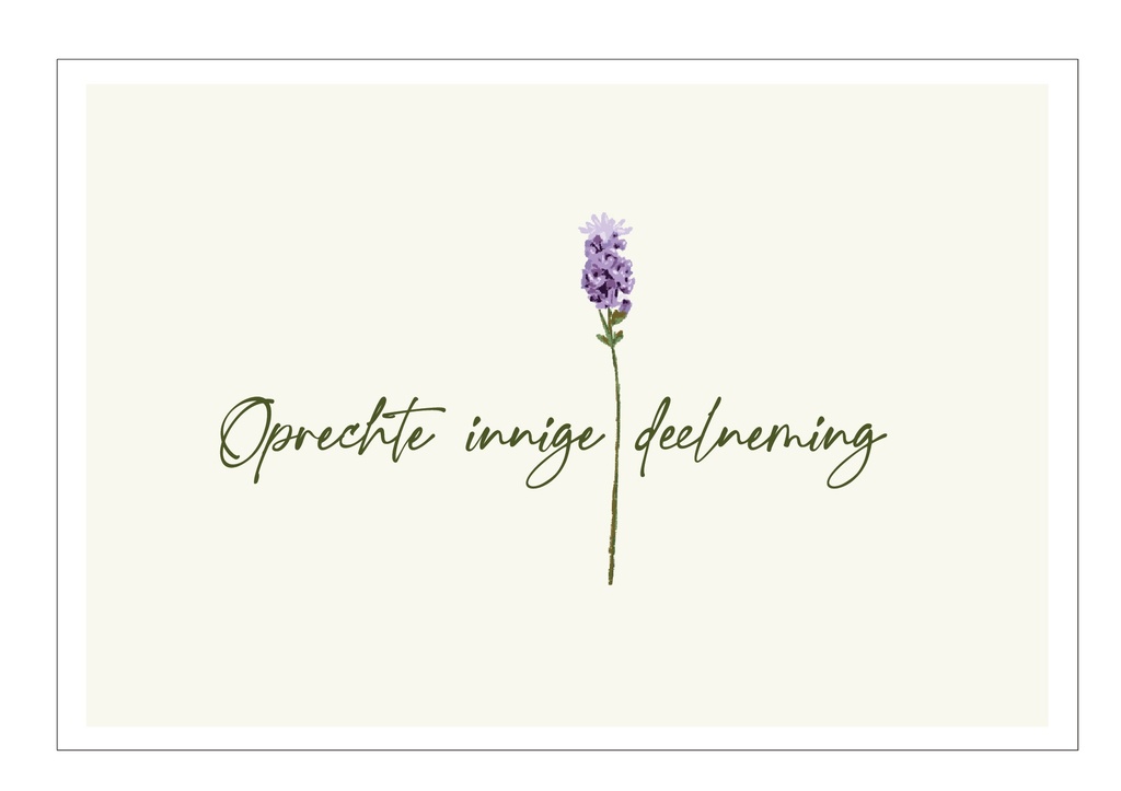 Oprechte innige Deelneming