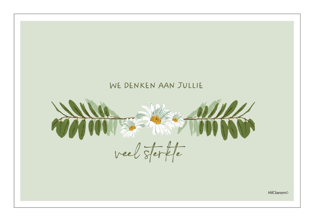 We denken aan jullie...veel sterkte