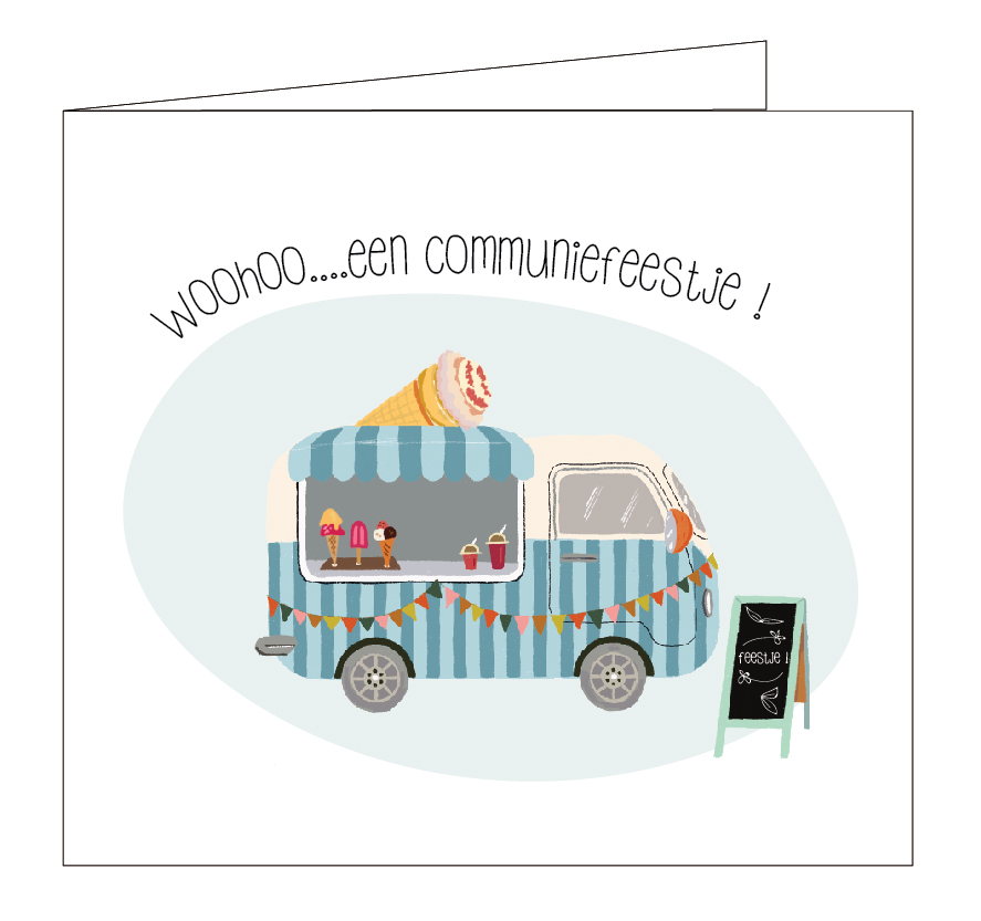 Woohoo, een communiefeestje!