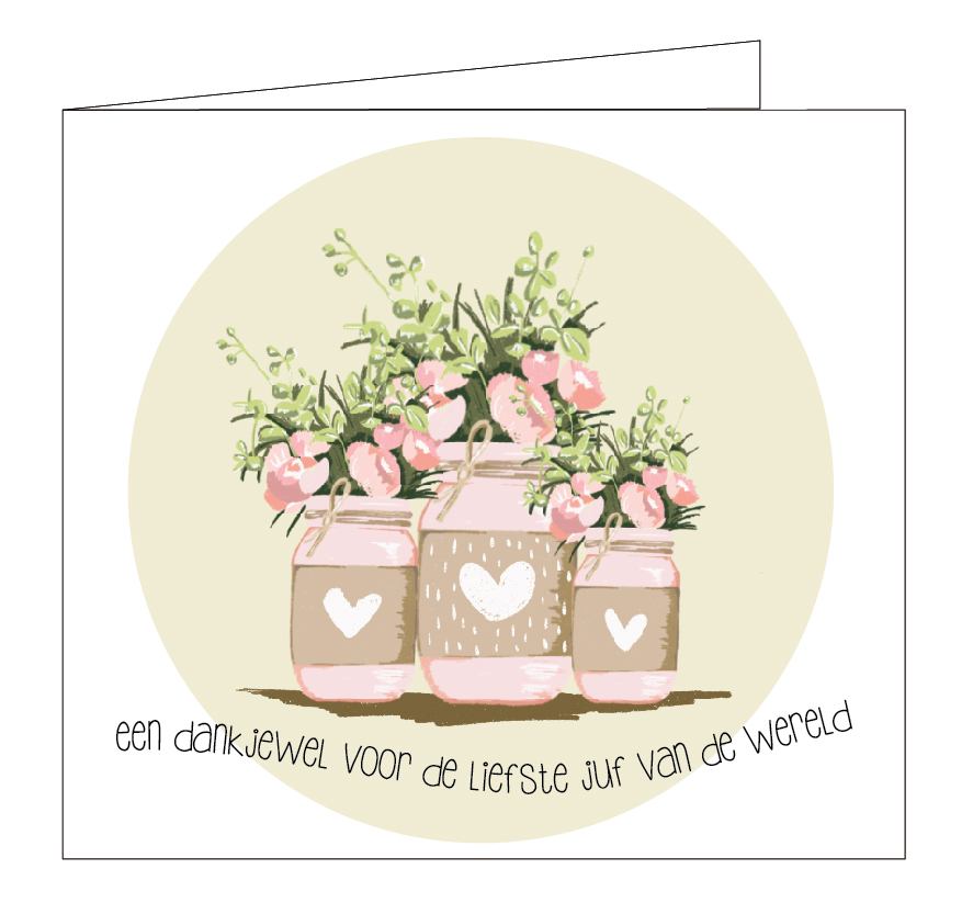 Een dankjewel voor de liefste juf van de wereld