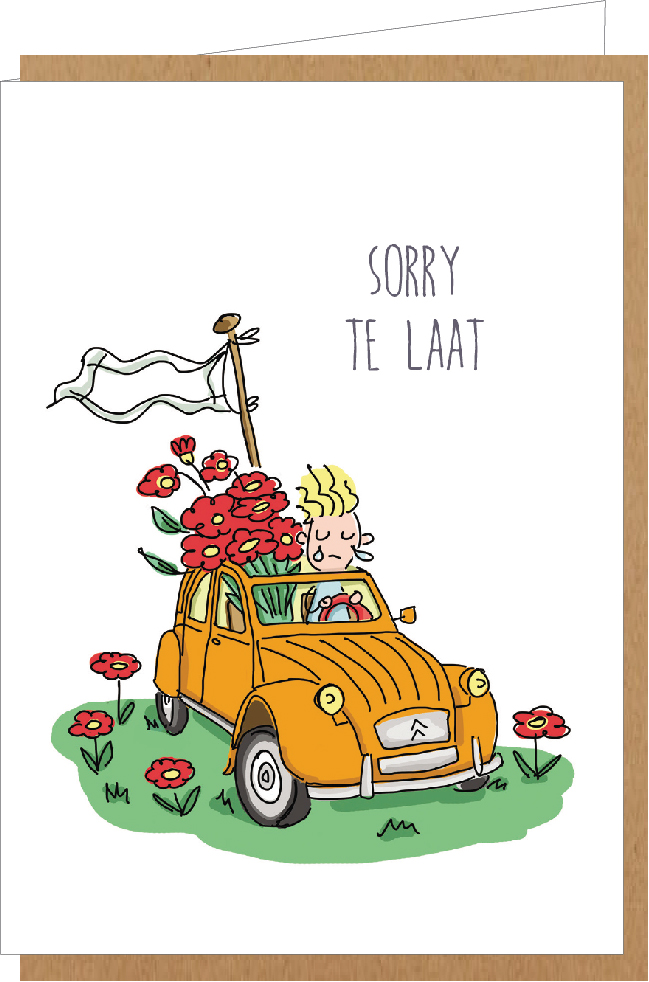 Sorry te laat