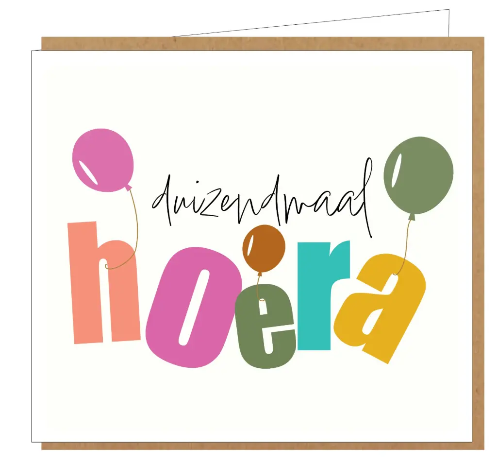 Duizendmaal hoera !