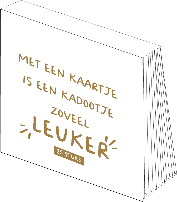 Met een kaartje is een kadootje zoveel leuker