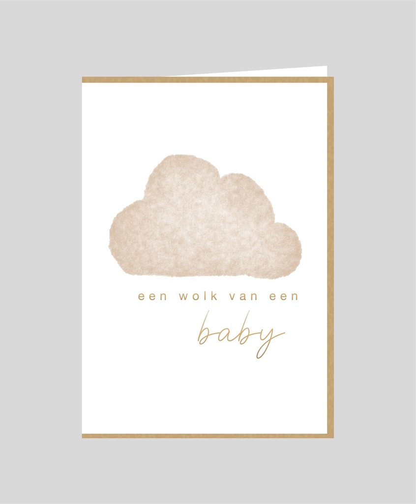 een wolk van een baby