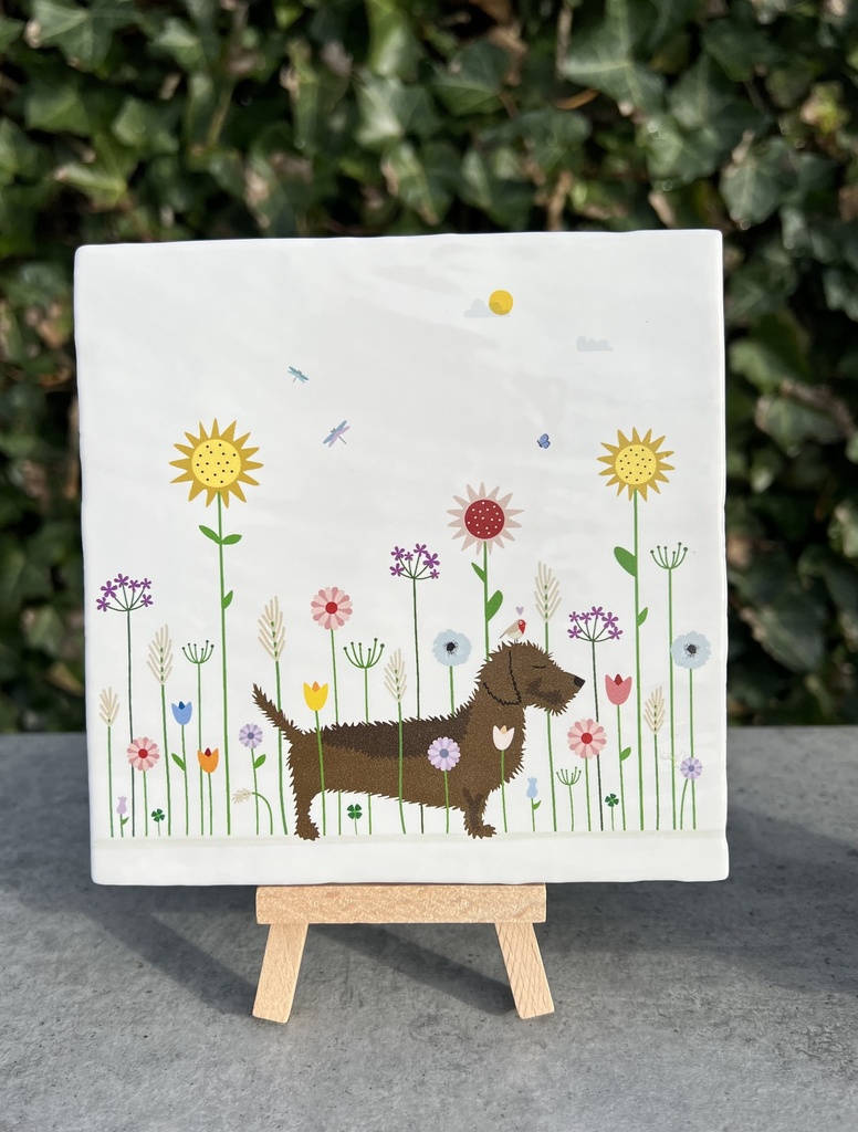 Tegeltje Frits bloemen