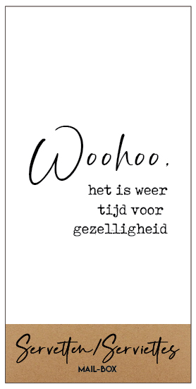 Woohoo, het is weer tijd voor gezelligheid
