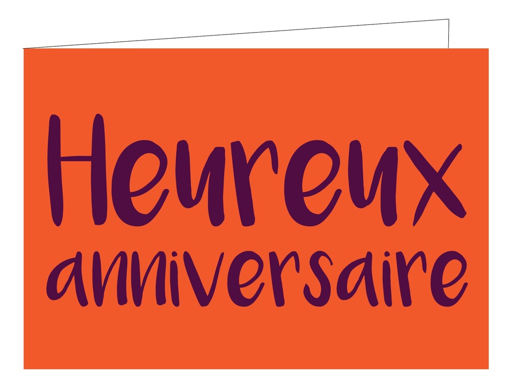 Heureux Anniversaire