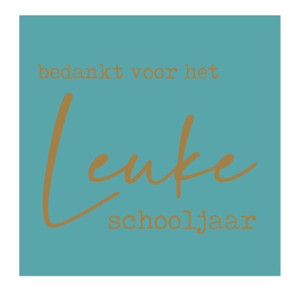 doosje ongevuld bedankt voor het leuke schooljaar