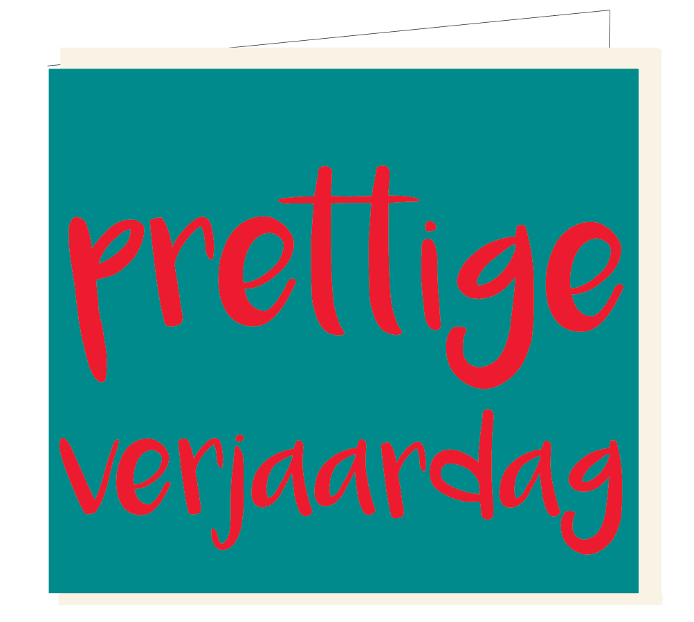 Prettige verjaardag