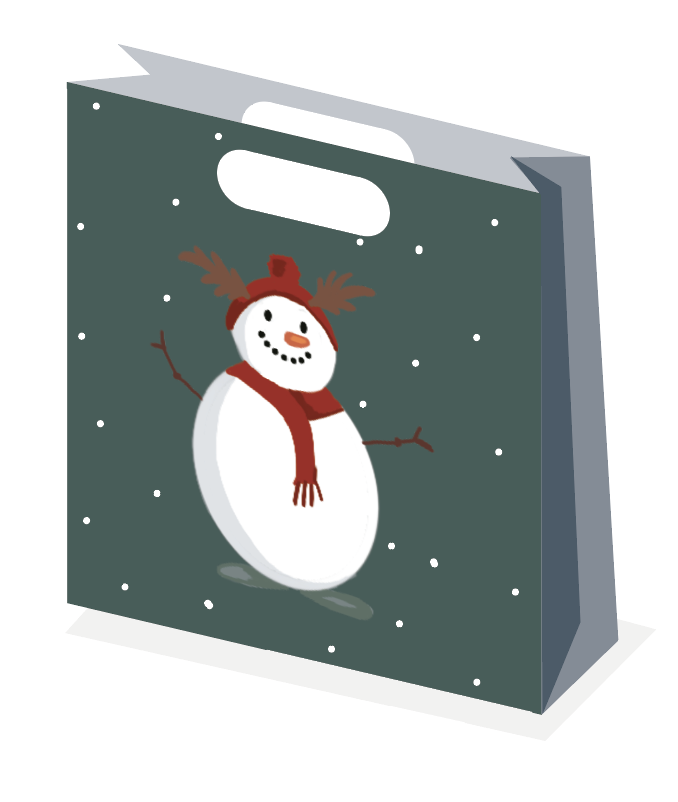 luxezakje kerst  Blanco