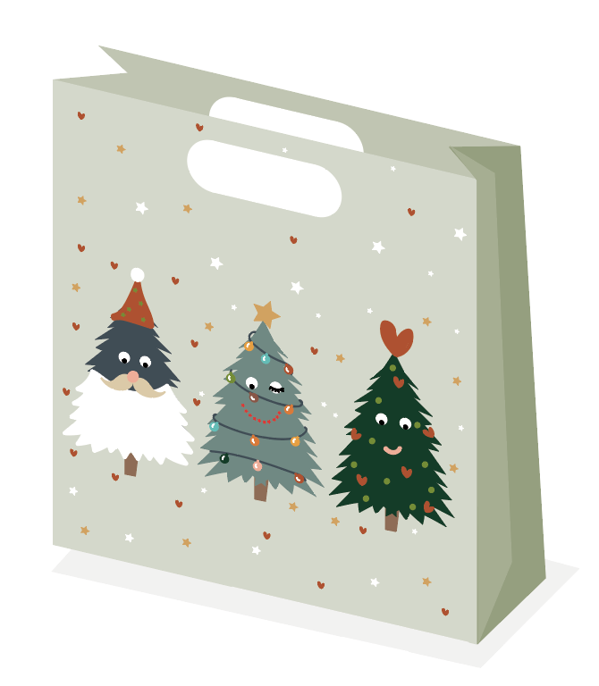 luxezakje kerst  Blanco