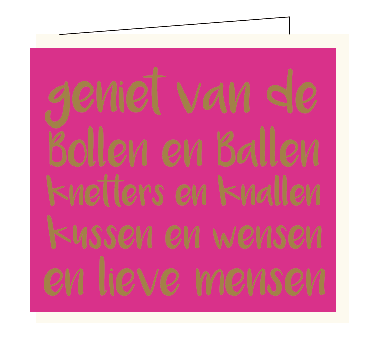 Geniet van de bollen en ballen...