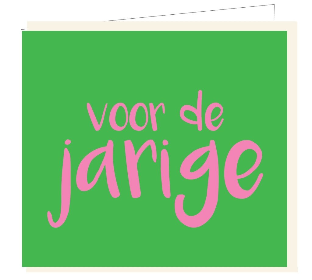 Voor de jarige