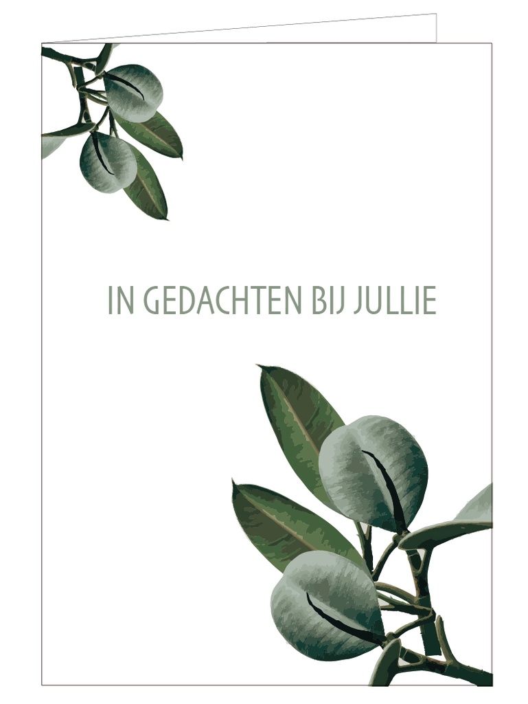 In gedachten bij jullie