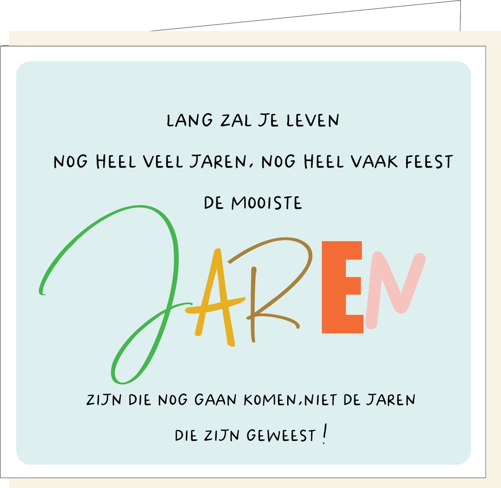 Lang zal je leven....