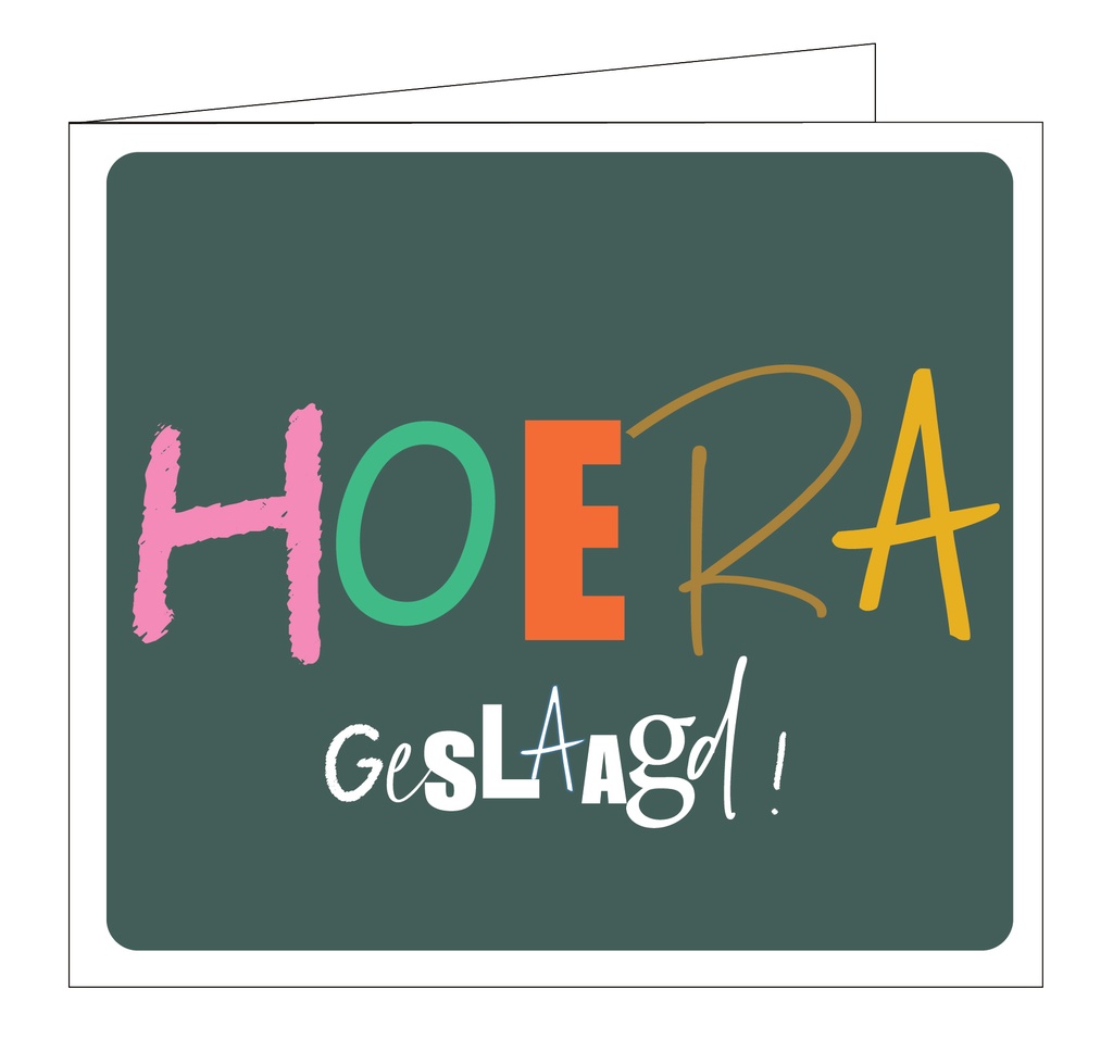 Hoera geslaagd!