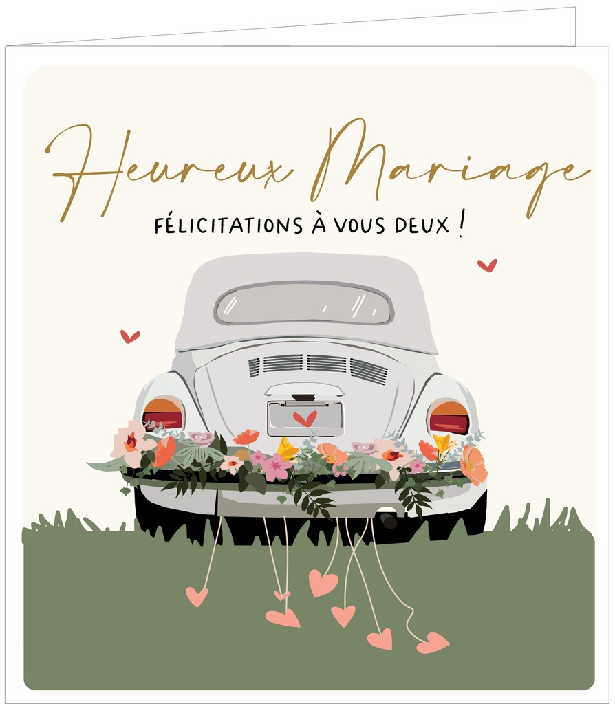 Heureux Mariage Félicitations à vous deux