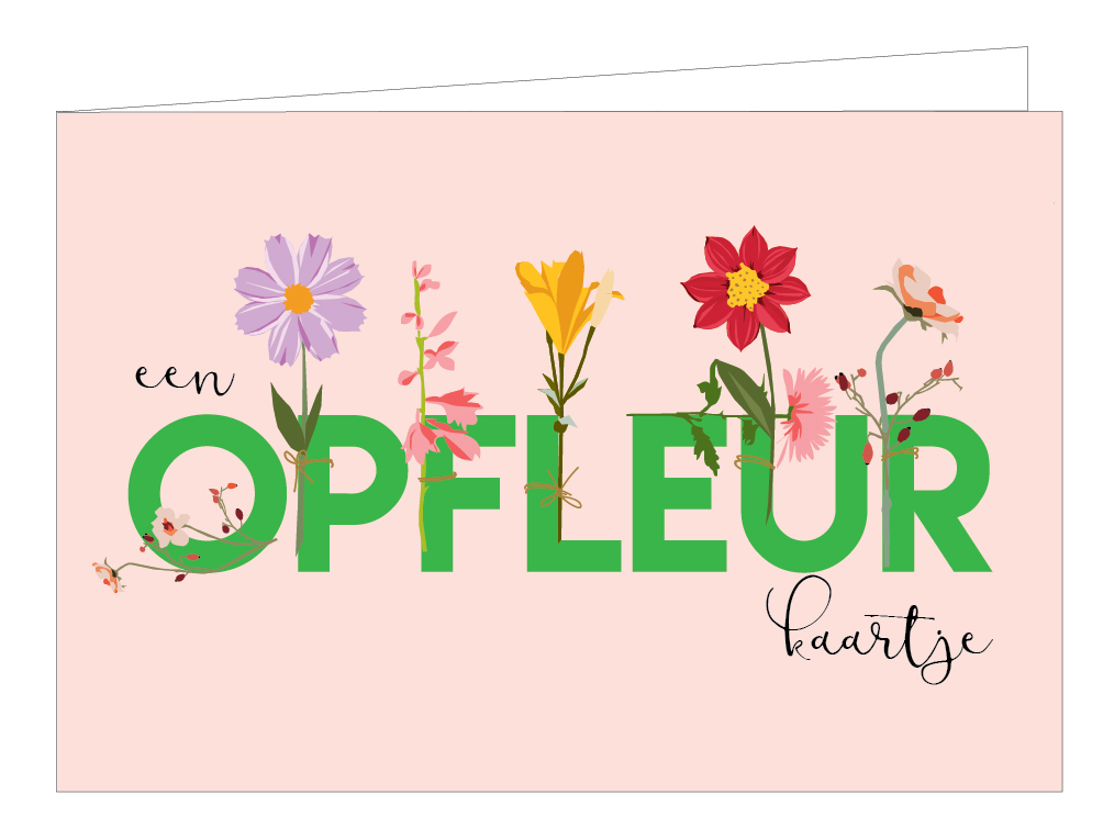 Een opfleurkaartje