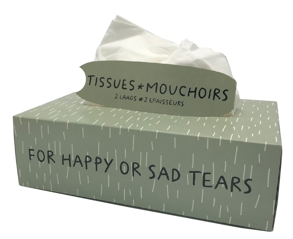 Tissuebox For happy or sad tears