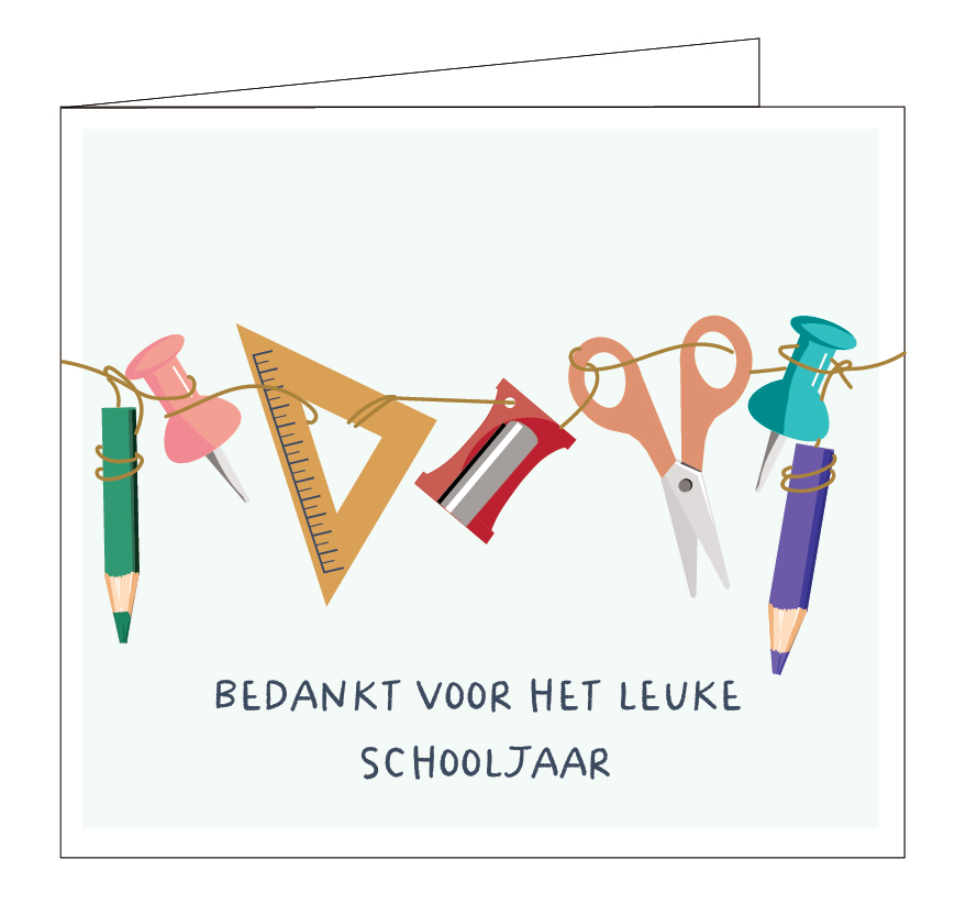 Bedankt voor het leuke schooljaar