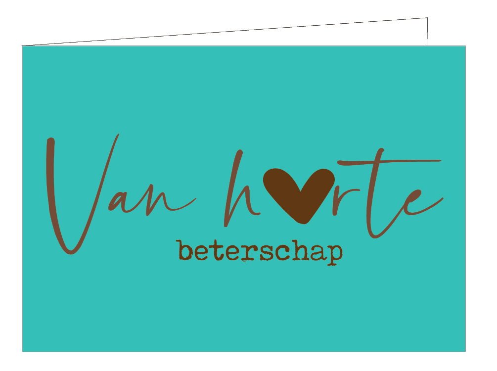 Van harte beterschap (KOPERFOLIE)