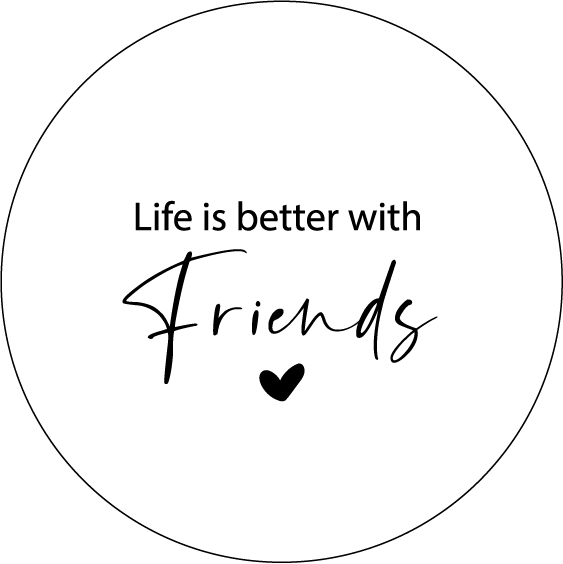 Bierviltje Life is better with friends