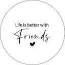 Bierviltje Life is better with friends