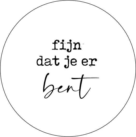 Bierviltje Fijn dat je er bent