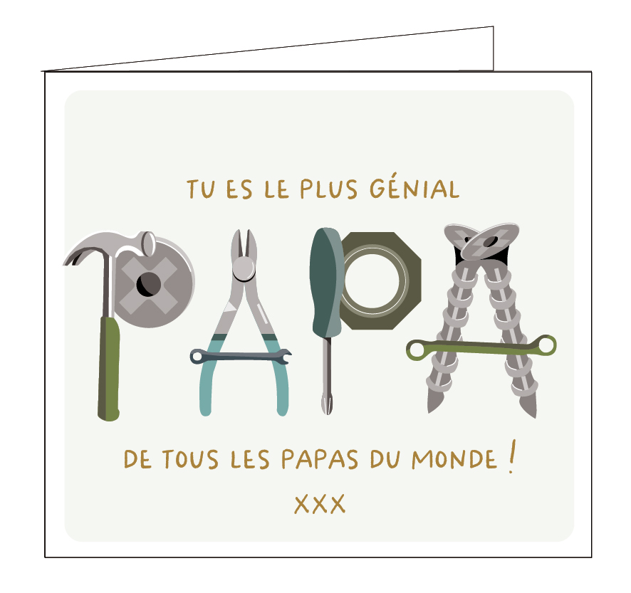 Tu es le plus génial papa de tous les papas du monde