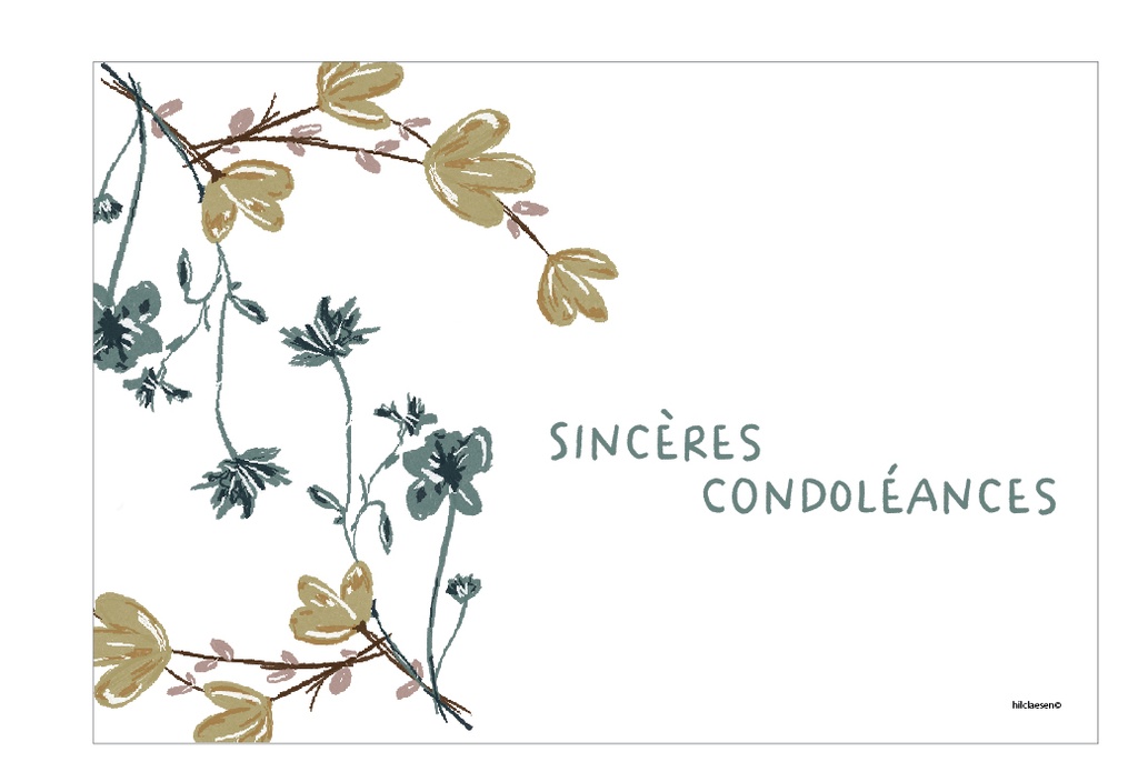 Sincères Condoléances 