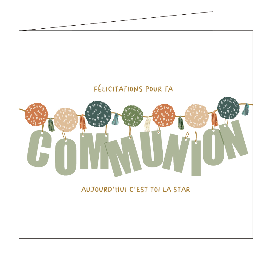 Félicitations pour ta communion
