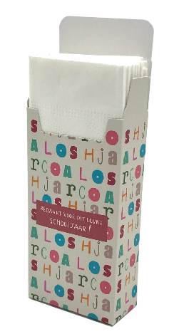 Zakdoekdoosje Bedankt voor dit leuke schooljaar