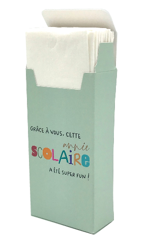Mouchoir en papier Grâce à vous, cette année scolaire a été super fun !