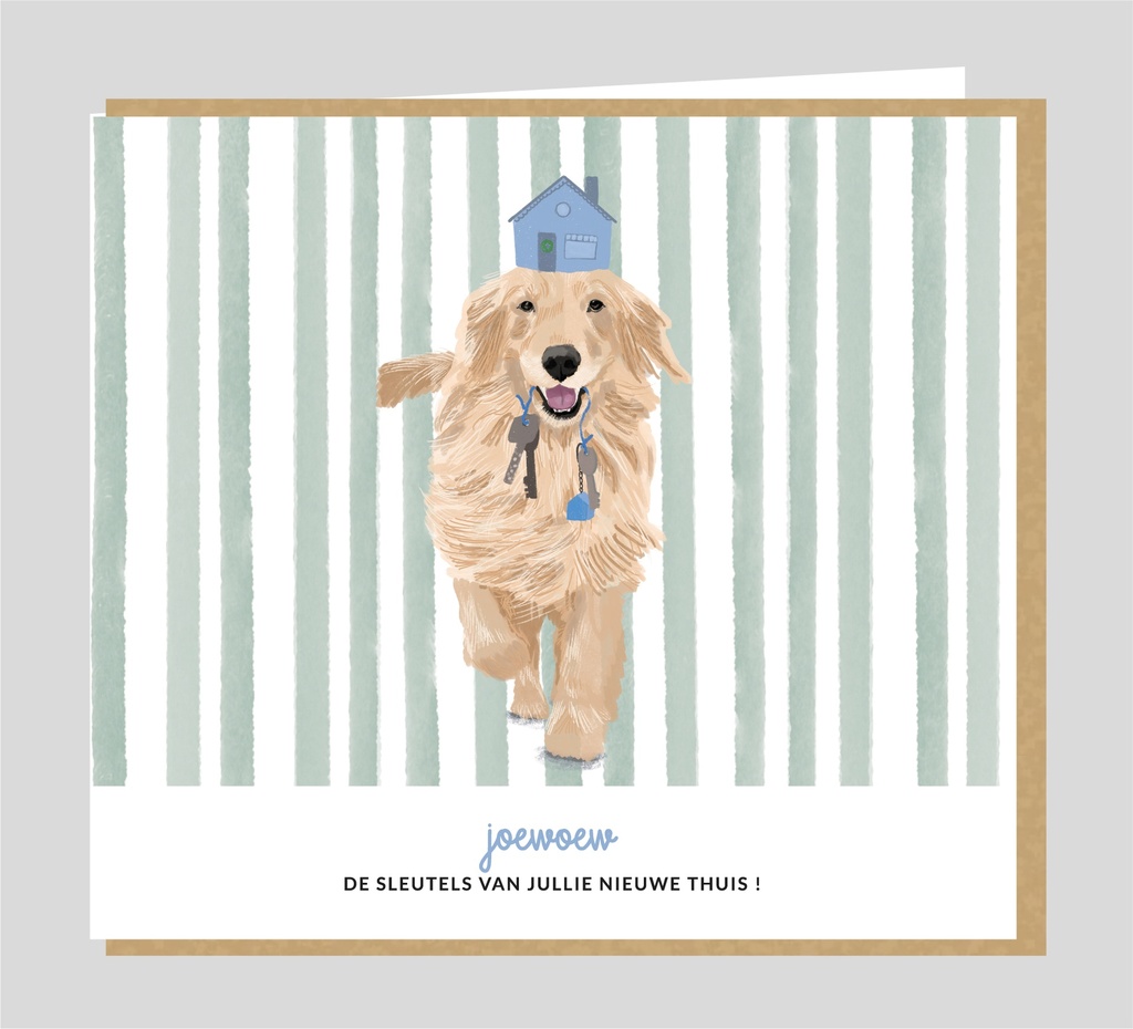 Joewoew...de sleutels van jullie nieuwe thuis