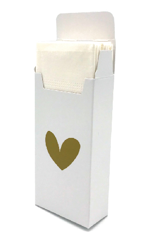 Zakdoekdoosje hartje/coeur