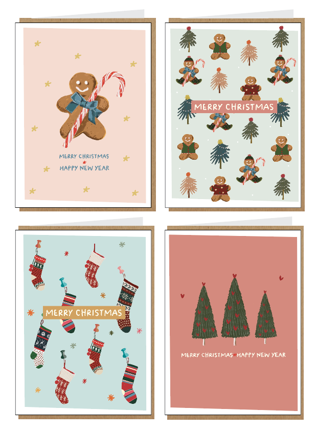 Hil Claesen box 8 stuks/4 designs