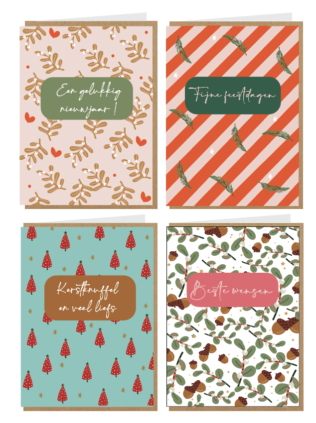 Leukewensenbox 8 stuks/4 designs