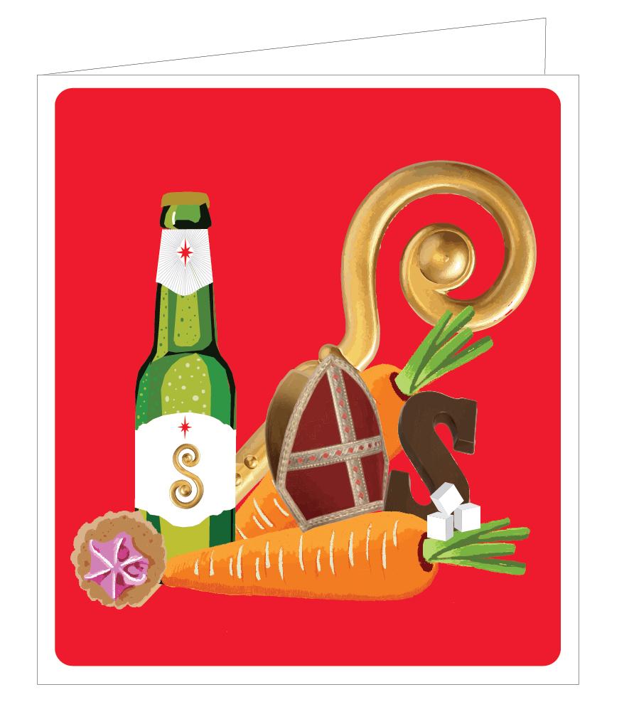 moneykaart Sint/Saint Nicolas blanco