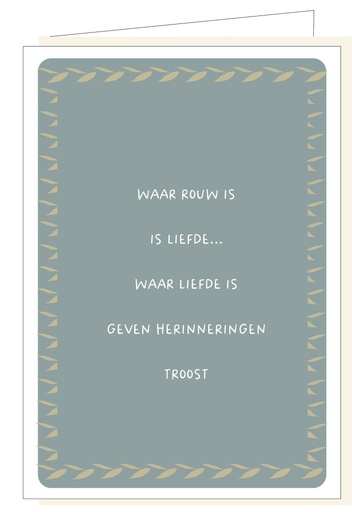[MM1079] Waar rouw is, is liefde...