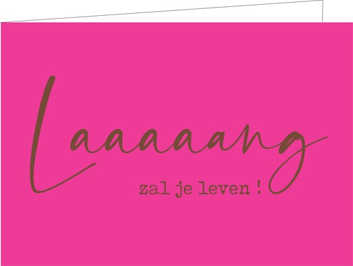 [WM183] Laaaaaaang zal je leven