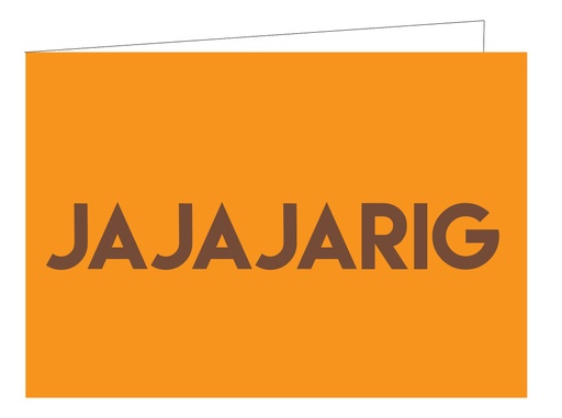 [WM186] Jajajarig (KOPERFOLIE)