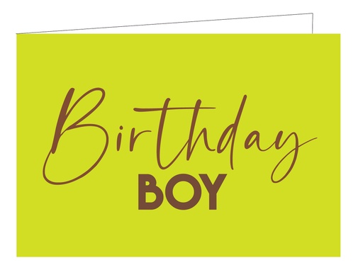 [WM187] Birthday Boy (KOPERFOLIE)