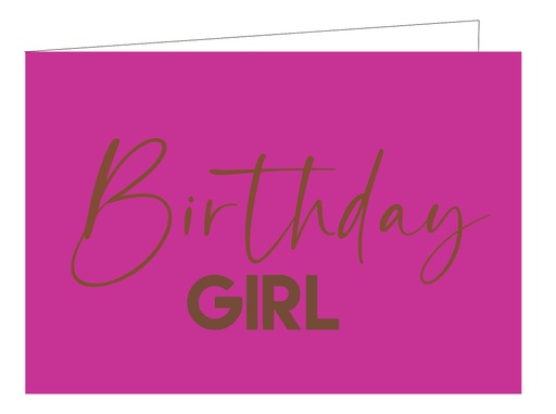 [WM188] Birthday Girl (KOPERFOLIE)