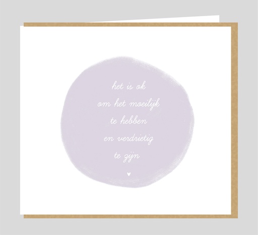 [ZZW003] Het is ok om het moeilijk te hebben...